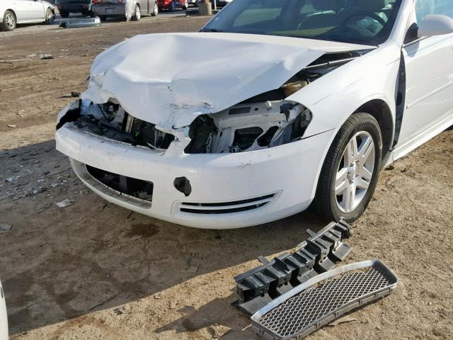 2G1WB5E31E1164009 - 2014 CHEVROLET IMPALA LIM WHITE photo 9