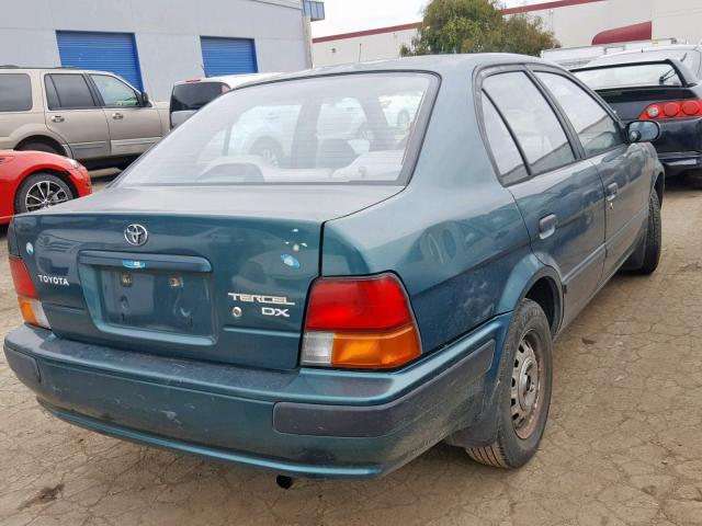 JT2EL56E2S7034098 - 1995 TOYOTA TERCEL DX GREEN photo 4