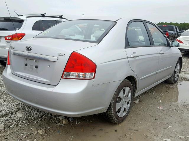 KNAFE121985531796 - 2008 KIA SPECTRA EX SILVER photo 4