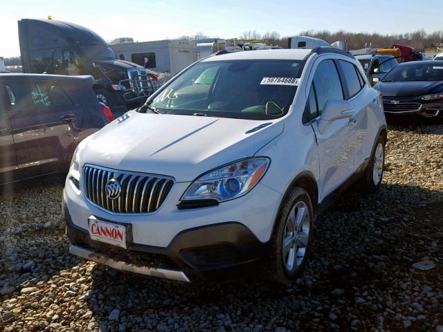 KL4CJASB6GB620360 - 2016 BUICK ENCORE WHITE photo 2