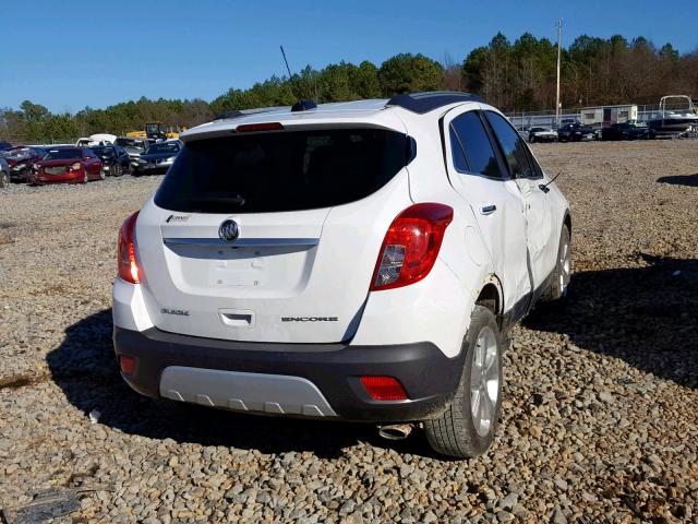 KL4CJASB6GB620360 - 2016 BUICK ENCORE WHITE photo 4