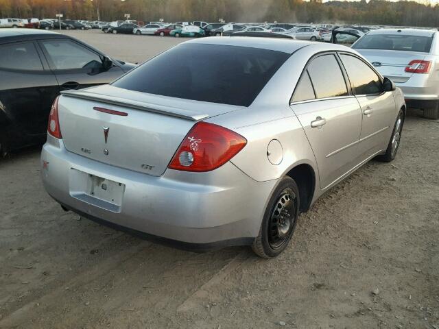 1G2ZH58N674114699 - 2007 PONTIAC G6 GT SILVER photo 4