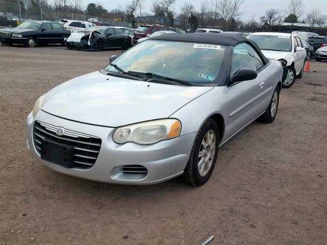 1C3EL75R35N503761 - 2005 CHRYSLER SEBRING GT SILVER photo 2