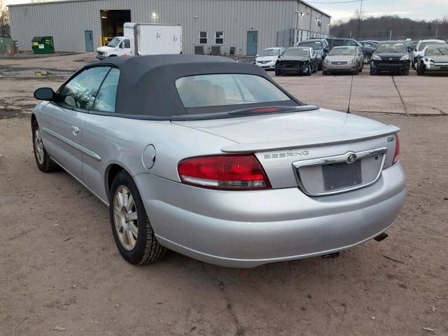 1C3EL75R35N503761 - 2005 CHRYSLER SEBRING GT SILVER photo 3