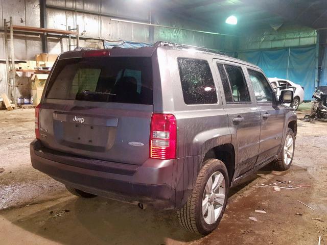 1C4NJRFB8DD119218 - 2013 JEEP PATRIOT LA GRAY photo 4