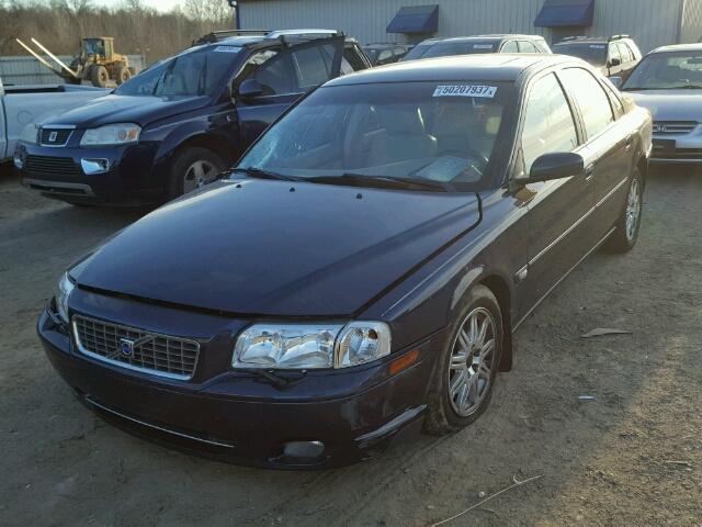 YV1TS59H641364298 - 2004 VOLVO S80 2.5T BLUE photo 2