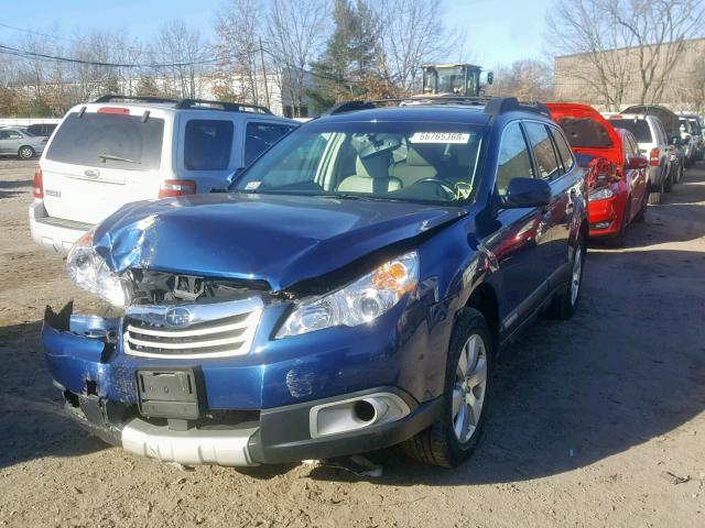 4S4BRDKC2B2340511 - 2011 SUBARU OUTBACK 3. BLUE photo 2