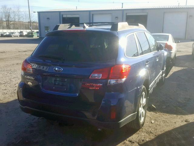 4S4BRDKC2B2340511 - 2011 SUBARU OUTBACK 3. BLUE photo 4