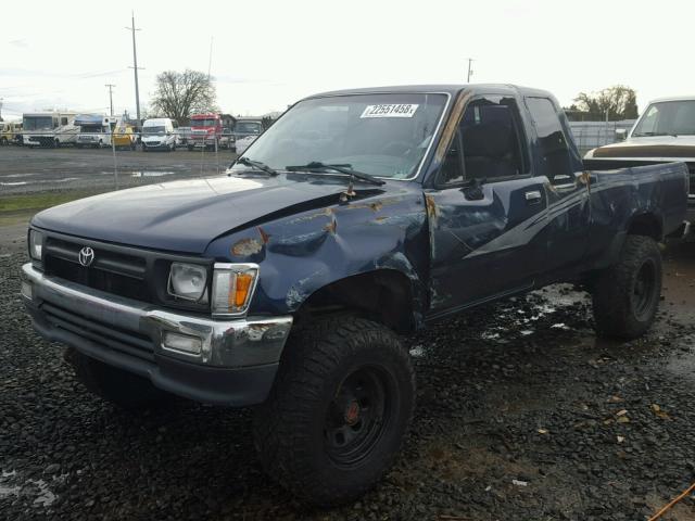 JT4RN13P4P6050947 - 1993 TOYOTA PICKUP 1/2 BLACK photo 2