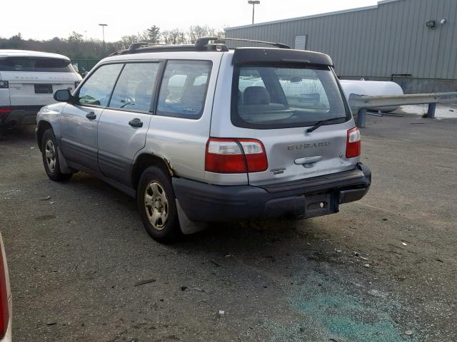 JF1SF63512H744783 - 2002 SUBARU FORESTER L SILVER photo 3