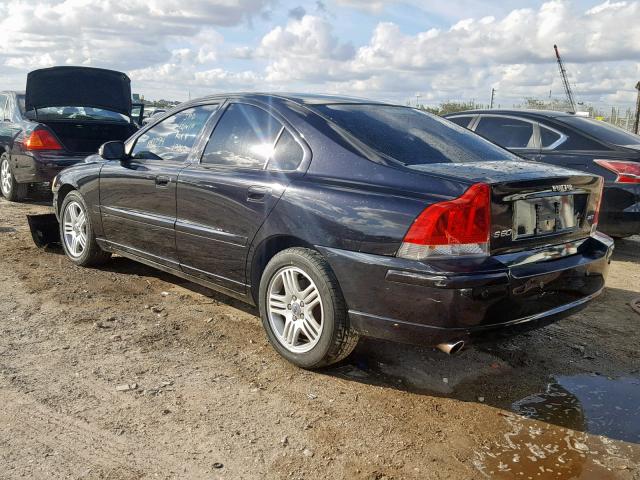 YV1RS592472631863 - 2007 VOLVO S60 2.5T BLACK photo 3