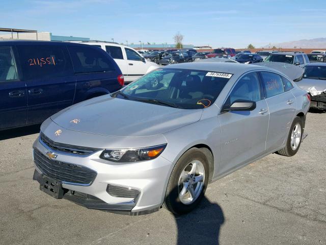 1G1ZB5STXJF241903 - 2018 CHEVROLET MALIBU LS SILVER photo 2