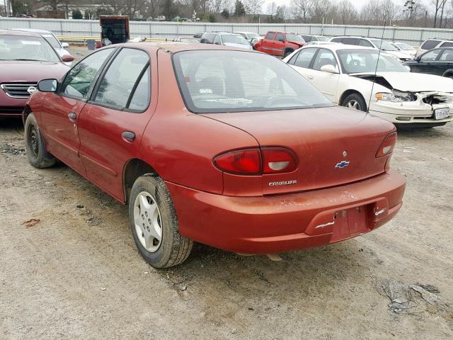 1G1JC524517235519 - 2001 CHEVROLET CAVALIER B RED photo 3