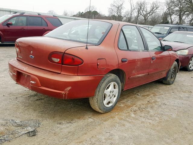 1G1JC524517235519 - 2001 CHEVROLET CAVALIER B RED photo 4