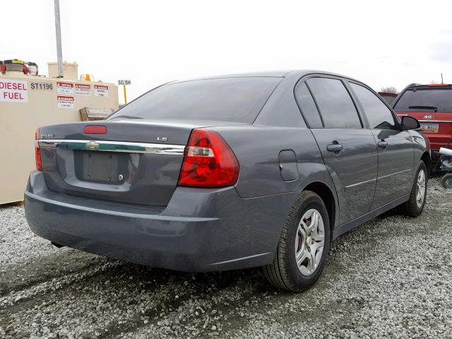 1G1ZS58F17F149833 - 2007 CHEVROLET MALIBU LS GRAY photo 4