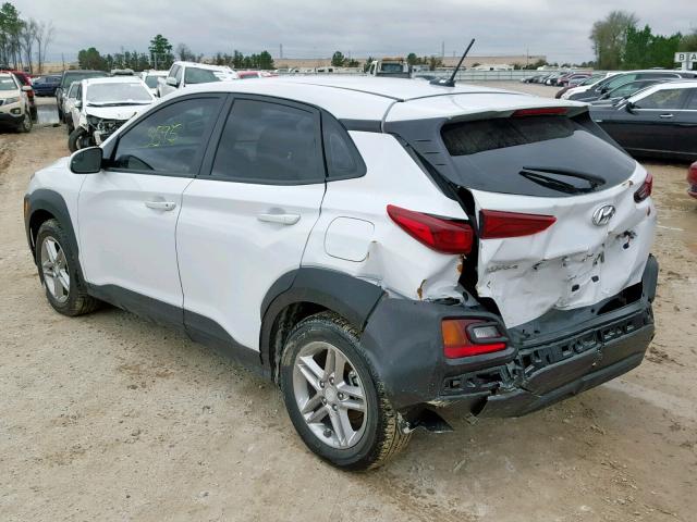 KM8K12AA8JU177491 - 2018 HYUNDAI KONA SE WHITE photo 3