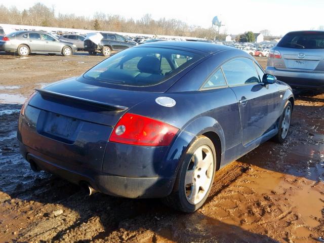 TRUWT28N221010495 - 2002 AUDI TT QUATTRO BLUE photo 4