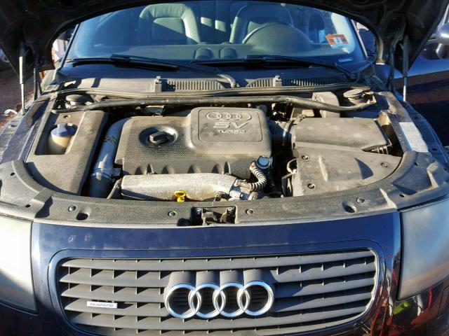 TRUWT28N221010495 - 2002 AUDI TT QUATTRO BLUE photo 7