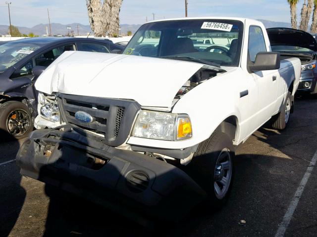 1FTYR10E09PA25172 - 2009 FORD RANGER WHITE photo 2