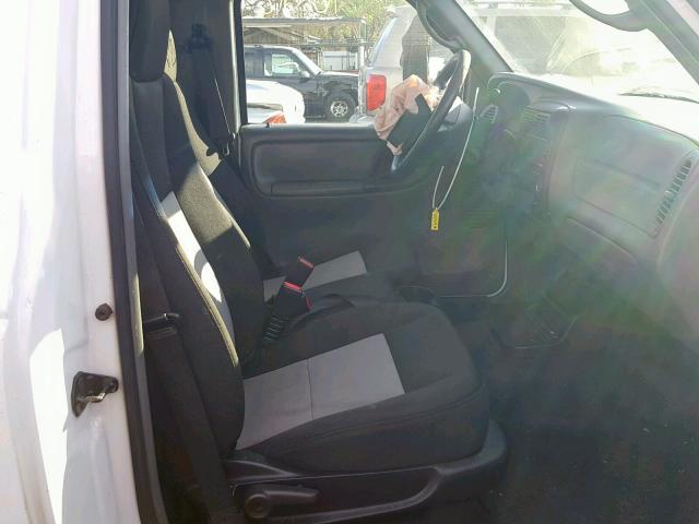 1FTYR10E09PA25172 - 2009 FORD RANGER WHITE photo 5