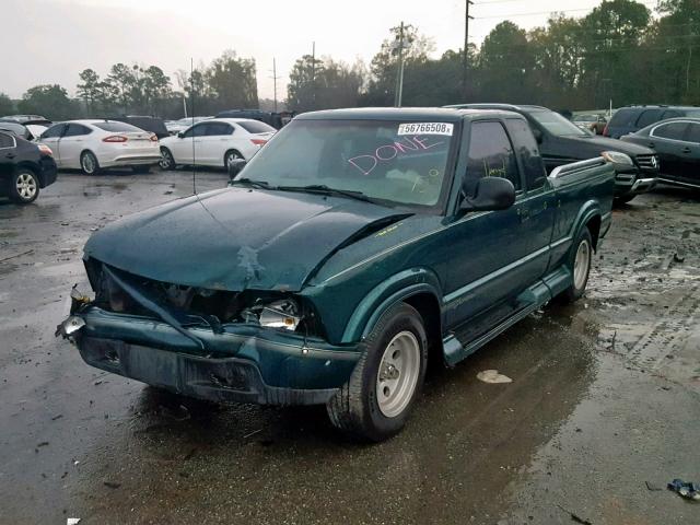 1GTCS19X3W8501956 - 1998 GMC SONOMA GREEN photo 2