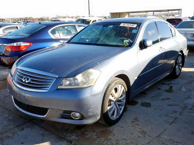 JNKAY01E78M602131 - 2008 INFINITI M35 BASE BLUE photo 2