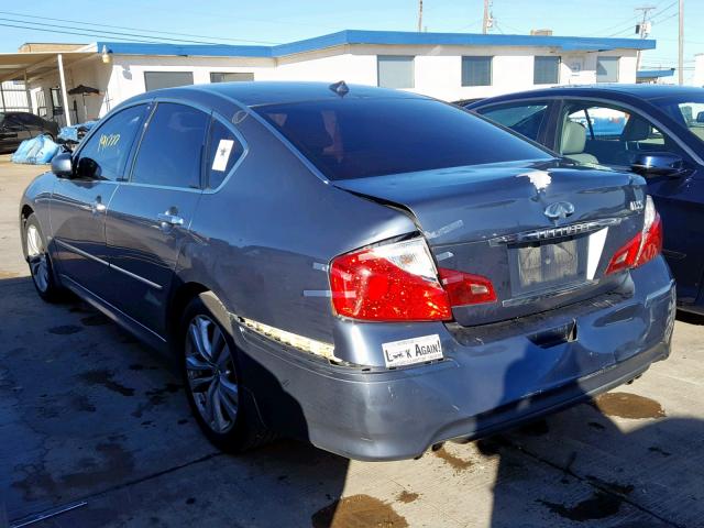 JNKAY01E78M602131 - 2008 INFINITI M35 BASE BLUE photo 3