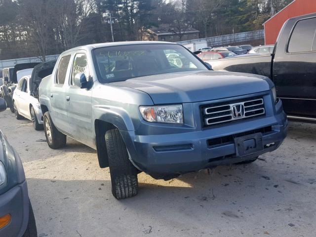 2HJYK16586H514314 - 2006 HONDA RIDGELINE BLUE photo 1