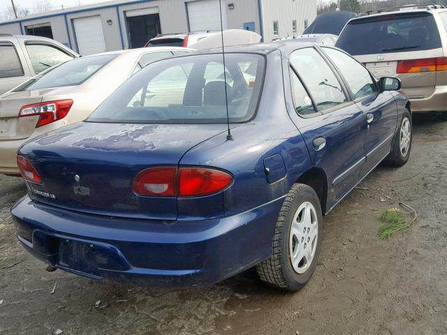 1G1JF524627146339 - 2002 CHEVROLET CAVALIER L BLUE photo 4