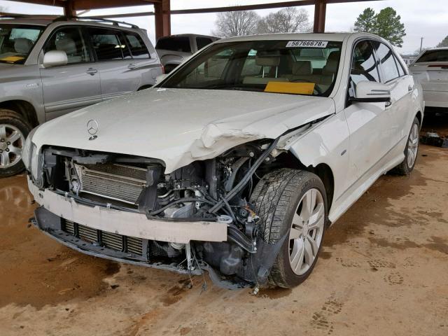 WDDHF2EB1CA567071 - 2012 MERCEDES-BENZ E 350 BLUE WHITE photo 2