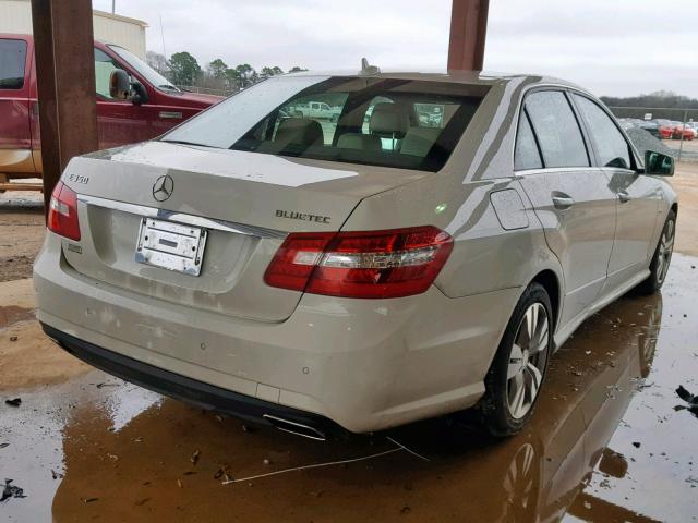 WDDHF2EB1CA567071 - 2012 MERCEDES-BENZ E 350 BLUE WHITE photo 4