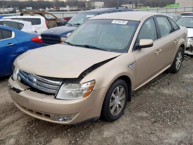 1FAHP24WX8G157892 - 2008 FORD TAURUS SEL GOLD photo 2