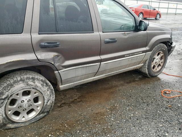 1J4GW48S5YC306657 - 2000 JEEP GRAND CHER GRAY photo 9