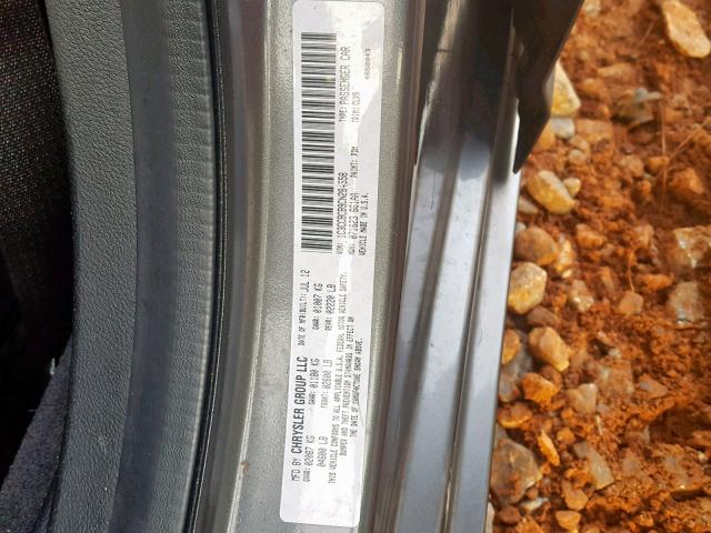 1C3CCBCB9CN284558 - 2012 CHRYSLER 200 LIMITE GRAY photo 10