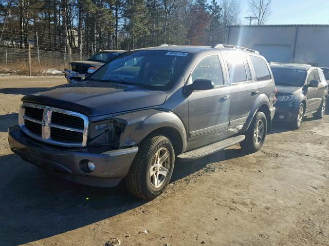 1D4HB48D24F195083 - 2004 DODGE DURANGO SL GRAY photo 2