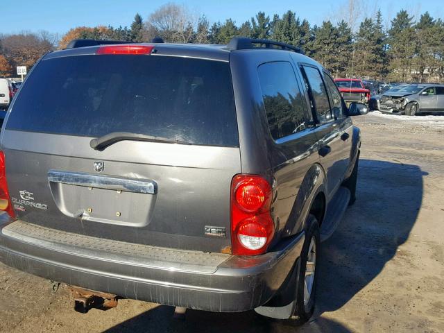 1D4HB48D24F195083 - 2004 DODGE DURANGO SL GRAY photo 4