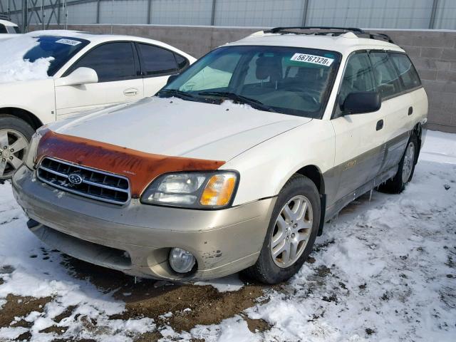 4S3BH665627639954 - 2002 SUBARU LEGACY OUT CREAM photo 2