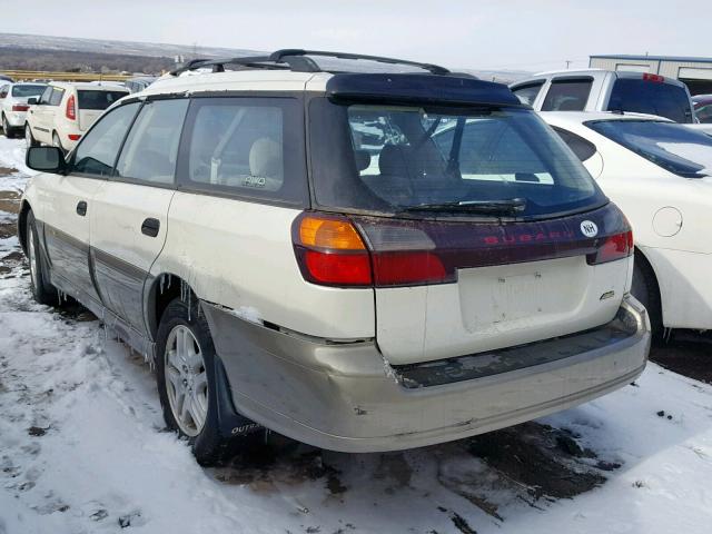 4S3BH665627639954 - 2002 SUBARU LEGACY OUT CREAM photo 3