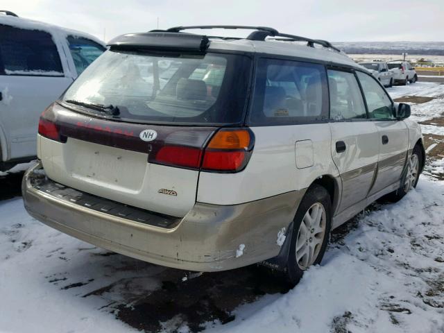 4S3BH665627639954 - 2002 SUBARU LEGACY OUT CREAM photo 4