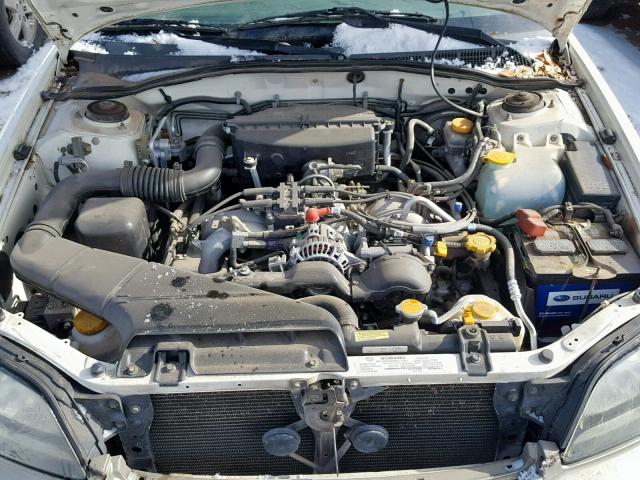 4S3BH665627639954 - 2002 SUBARU LEGACY OUT CREAM photo 7