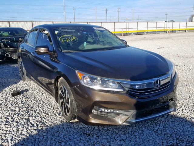 1HGCR3F00GA012909 - 2016 HONDA ACCORD EXL BROWN photo 1