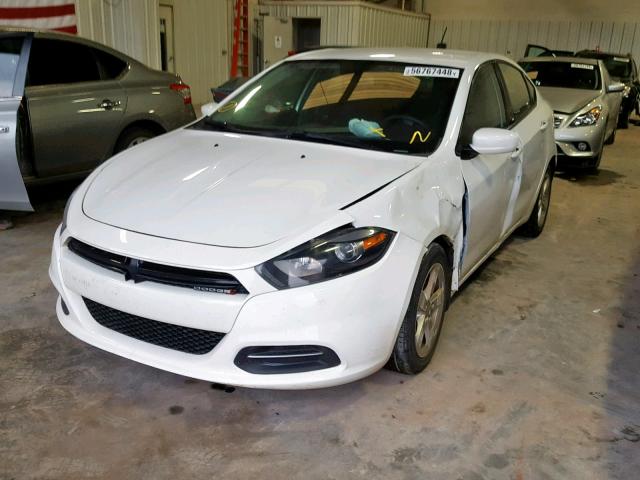 1C3CDFBA5GD652517 - 2016 DODGE DART SXT WHITE photo 2