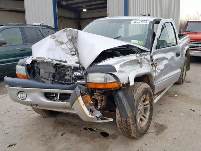 1D7HG32K24S560049 - 2004 DODGE DAKOTA SPO GRAY photo 2