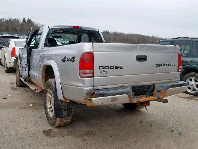 1D7HG32K24S560049 - 2004 DODGE DAKOTA SPO GRAY photo 3