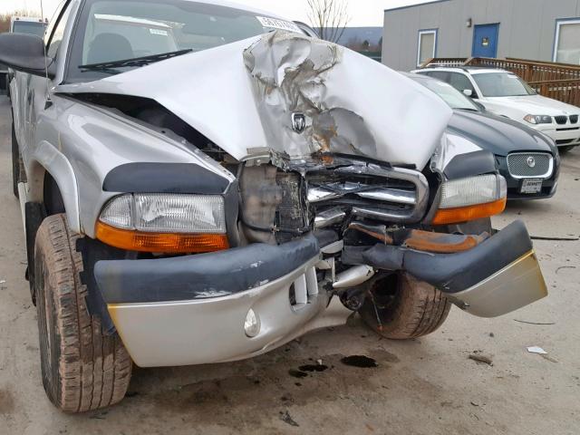 1D7HG32K24S560049 - 2004 DODGE DAKOTA SPO GRAY photo 9