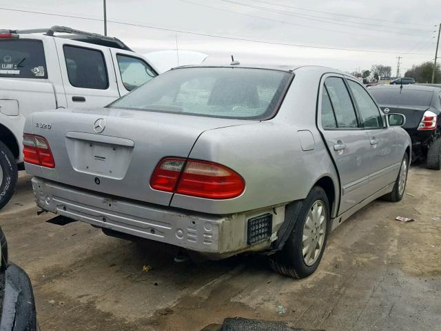 WDBJF65J41B351280 - 2001 MERCEDES-BENZ E 320 SILVER photo 4