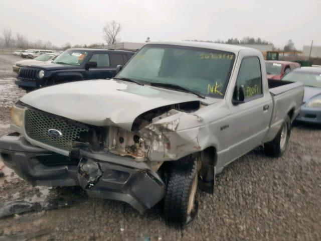 1FTYR10U12PA38820 - 2002 FORD RANGER GRAY photo 2