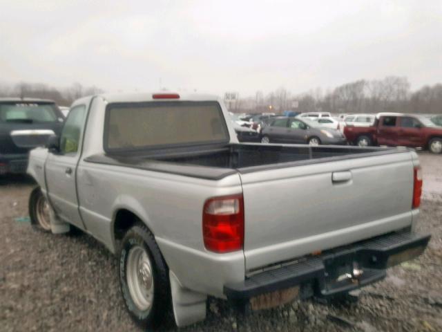 1FTYR10U12PA38820 - 2002 FORD RANGER GRAY photo 3