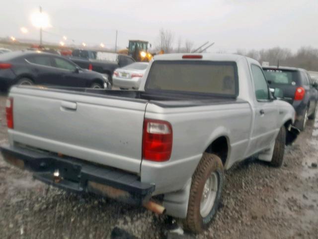 1FTYR10U12PA38820 - 2002 FORD RANGER GRAY photo 4