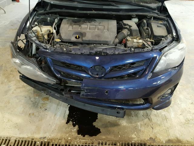 2T1BU4EE4BC697125 - 2011 TOYOTA COROLLA S BLUE photo 9